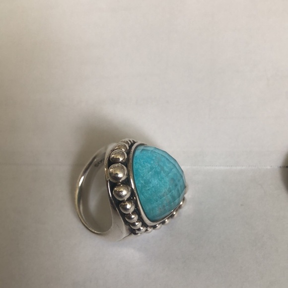 Lagos sterling silver with turquoise ring in size 7! Like new - Picture 7 of 12